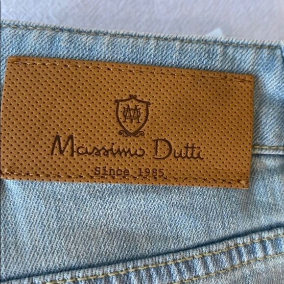 Massimo Dutti light washed wide leg jeans C24 - Picture 7 of 8